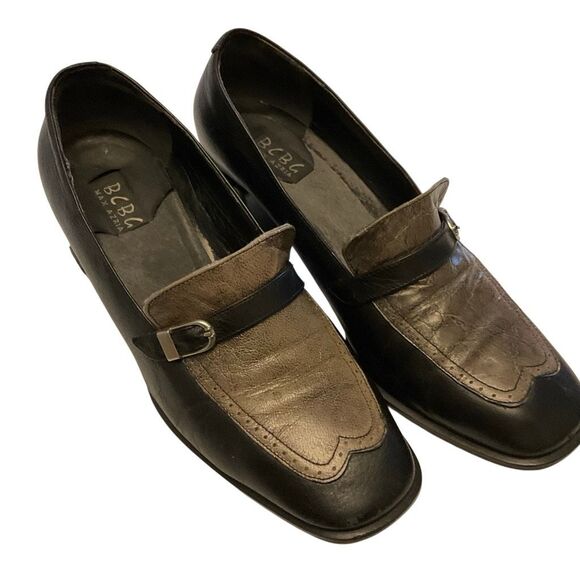 Vintage Y2K Pilgrim Buckle Block Heel 40s Vibe Brogues, 7 - Picture 12 of 16